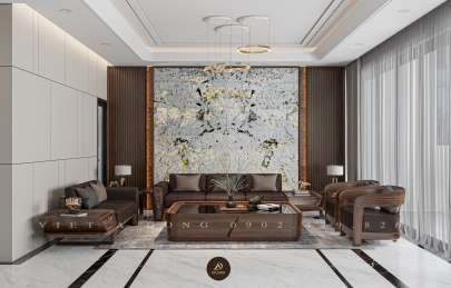 Tham khảo mẫu mặt tiền nhà phố 5m tân cổ điển + nội thất cao cấp